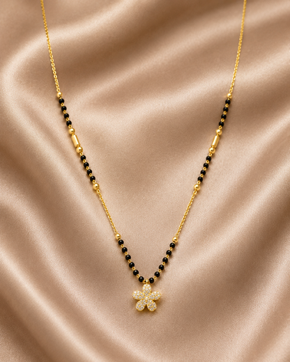 Studded Flower Mangalsutra