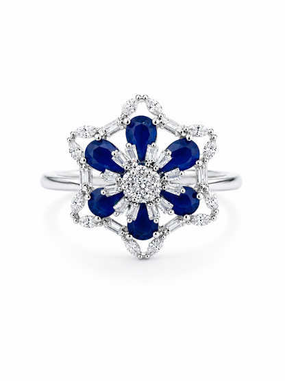 Blue Stone Cocktail Ring