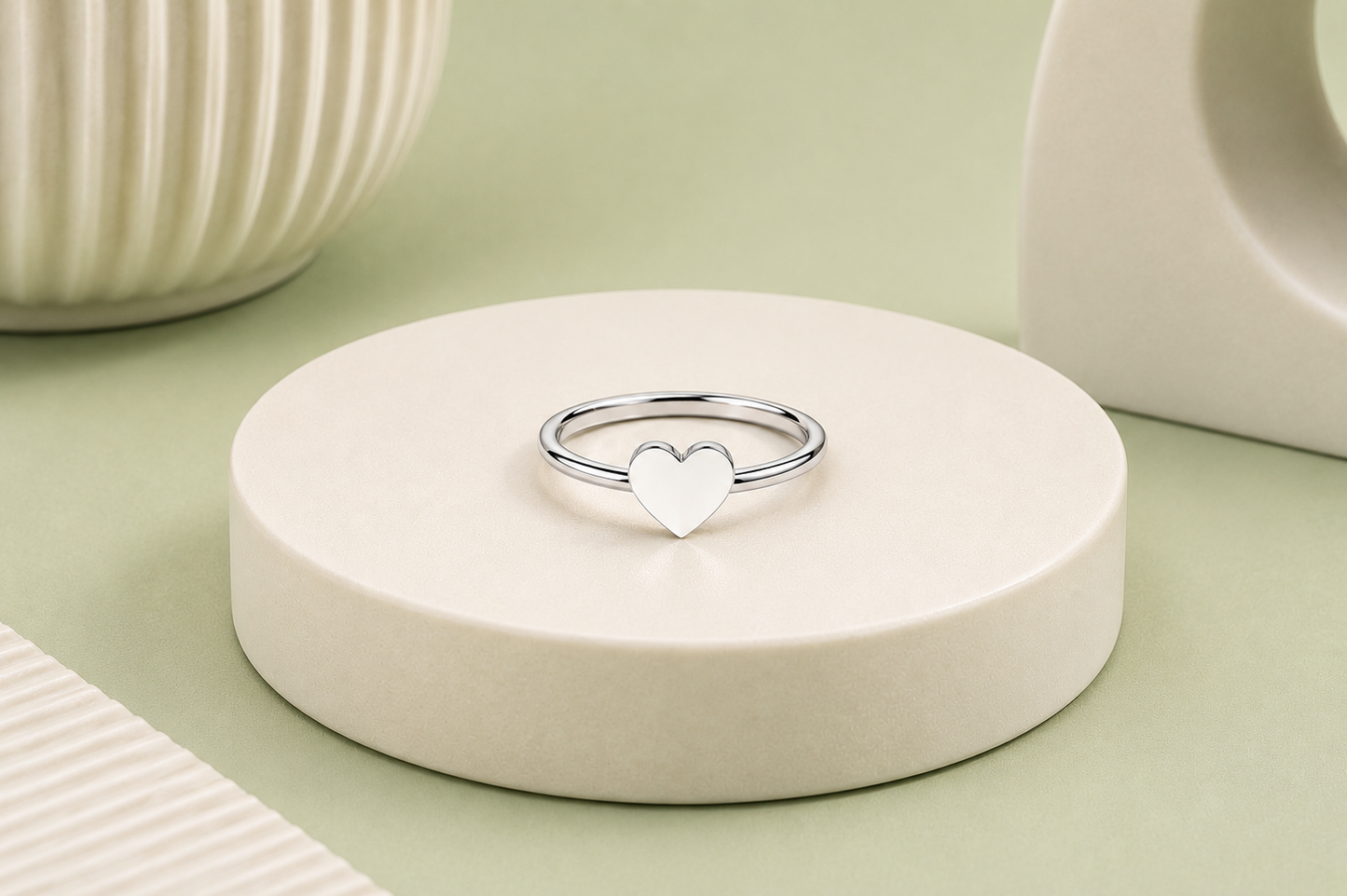 Handmade Heart Silver Ring