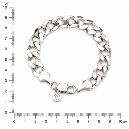 Curb Chain Silver Bracelet