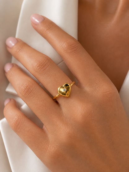 Diamond Heart Ring