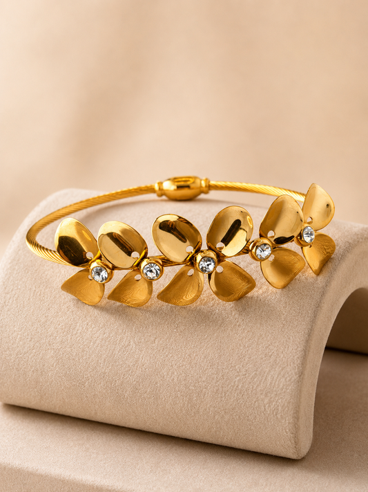 Flower Cuff Bracelet