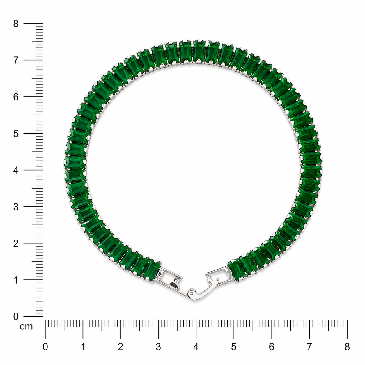 Emerald Demi-Fine Chain Bracelet