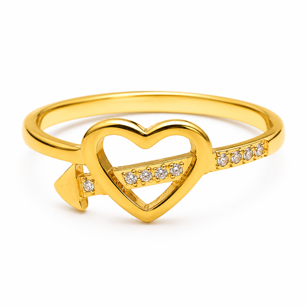 Arrow Heart Ring