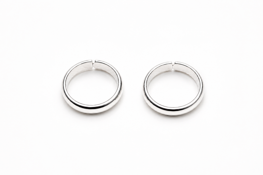 Handmade Plain 925 Silver Toe Rings
