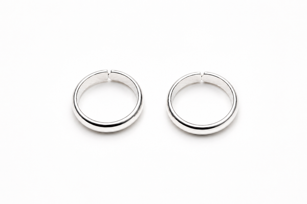 Handmade Plain 925 Silver Toe Rings