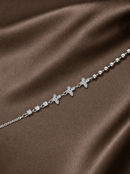 Butterflies Ball Silver Bracelet