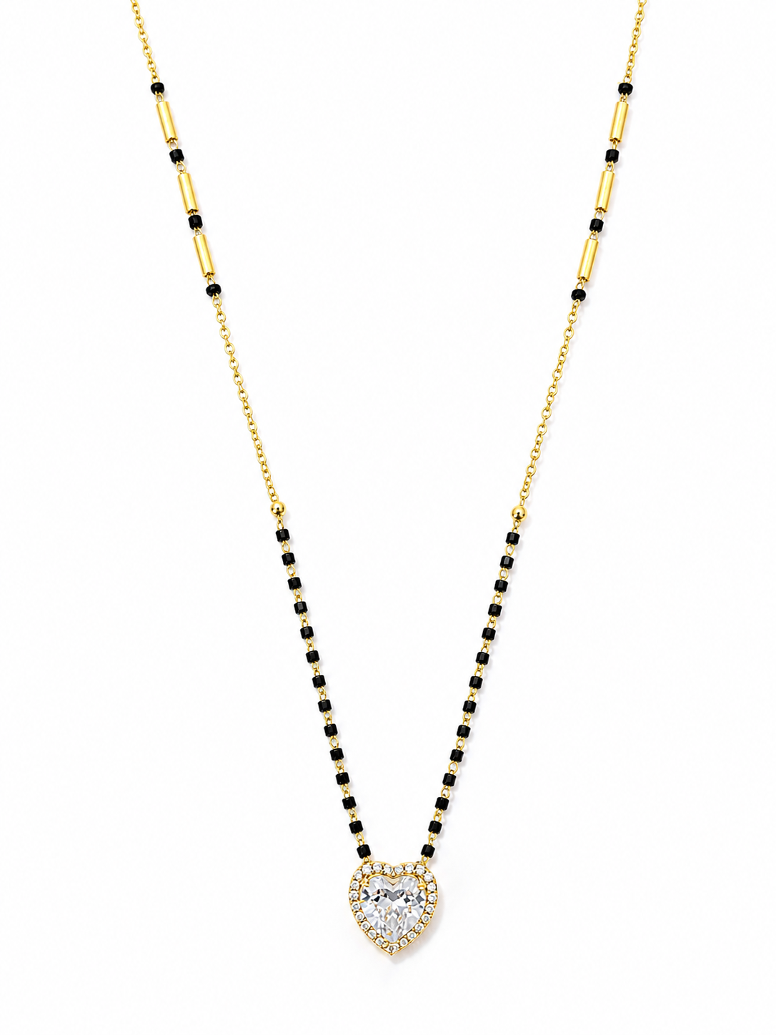Solitaire Heart Mangalsutra