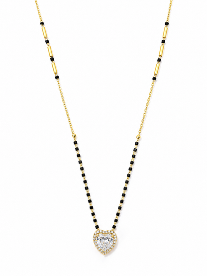 Solitaire Heart Mangalsutra