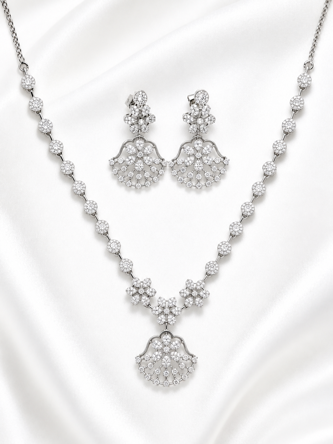 Floral Diamond Necklace
