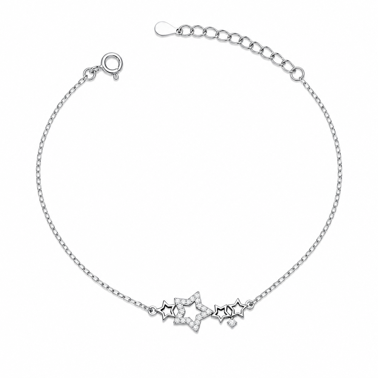Star Silver Bracelet