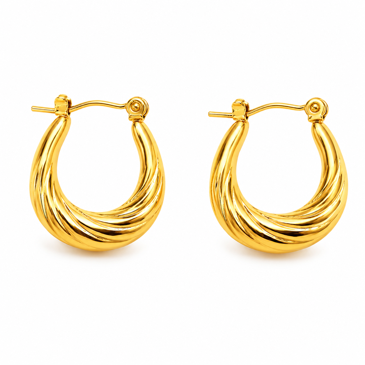 Twisted Hoop Earrings