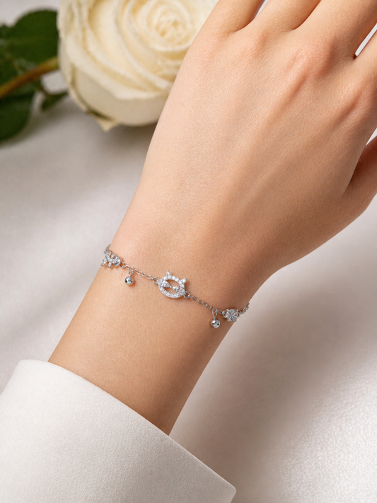 Cat Fish Silver Bracelet