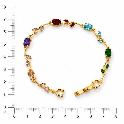 Multi Colour Tulip Chain Bracelet