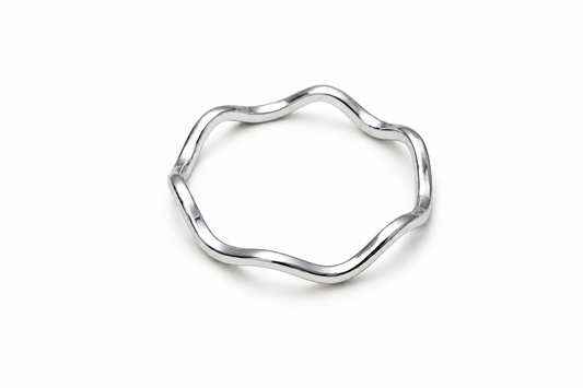Handmade Zig Zag Silver Ring