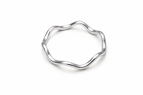 Handmade Zig Zag Silver Ring
