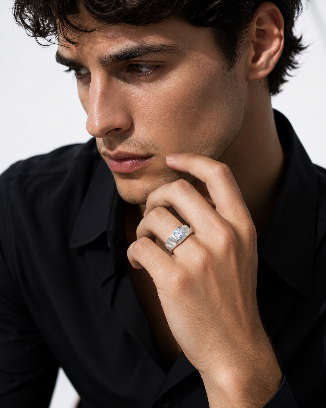 Solitaire Silver Ring