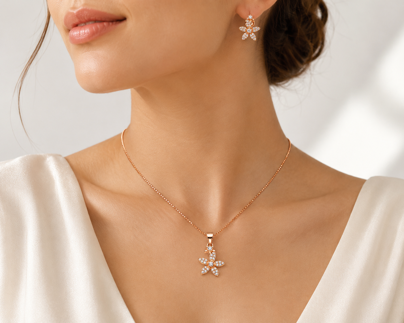 Flower Premium Pendant Set