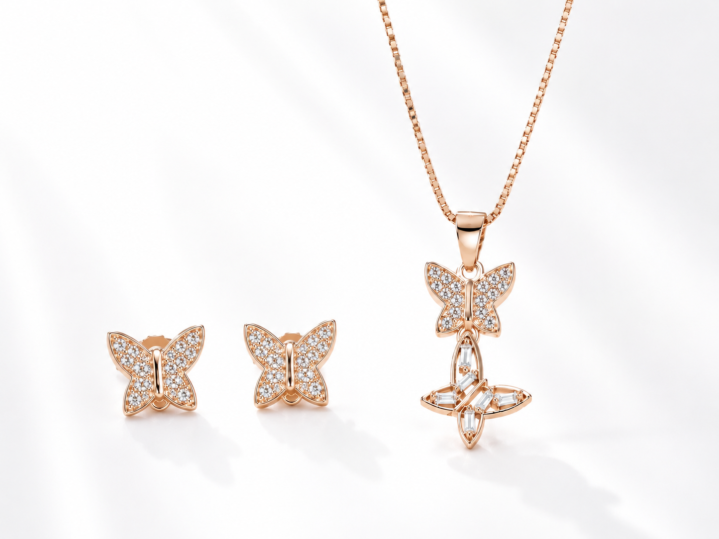 Hanging Butterfly Premium Pendant Set