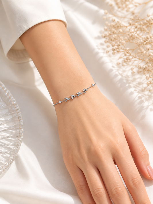Leaves Silver Bracelet
