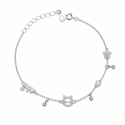 Cat Fish Silver Bracelet