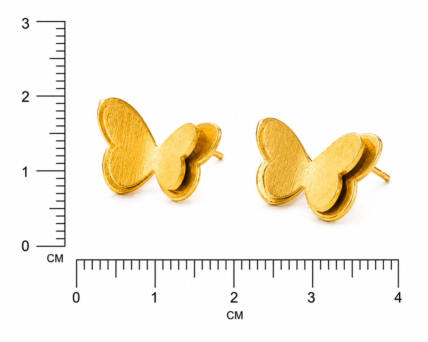 Golden Butterfly Earrings