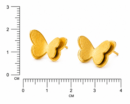 Golden Butterfly Earrings