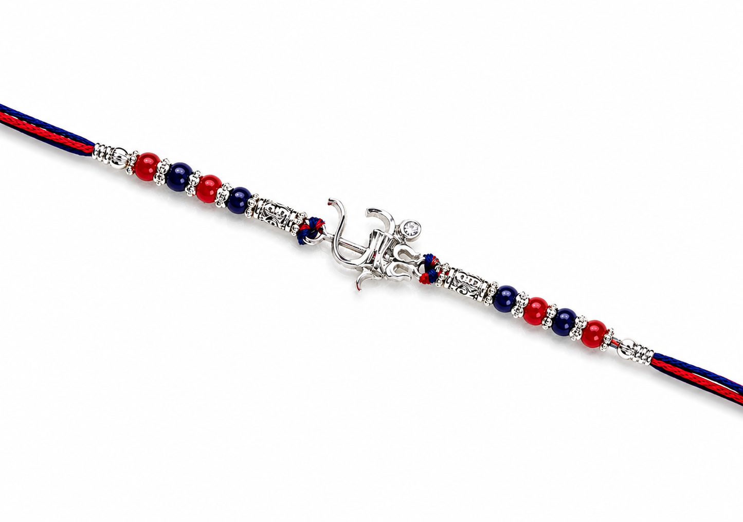 Om Silver Rakhi