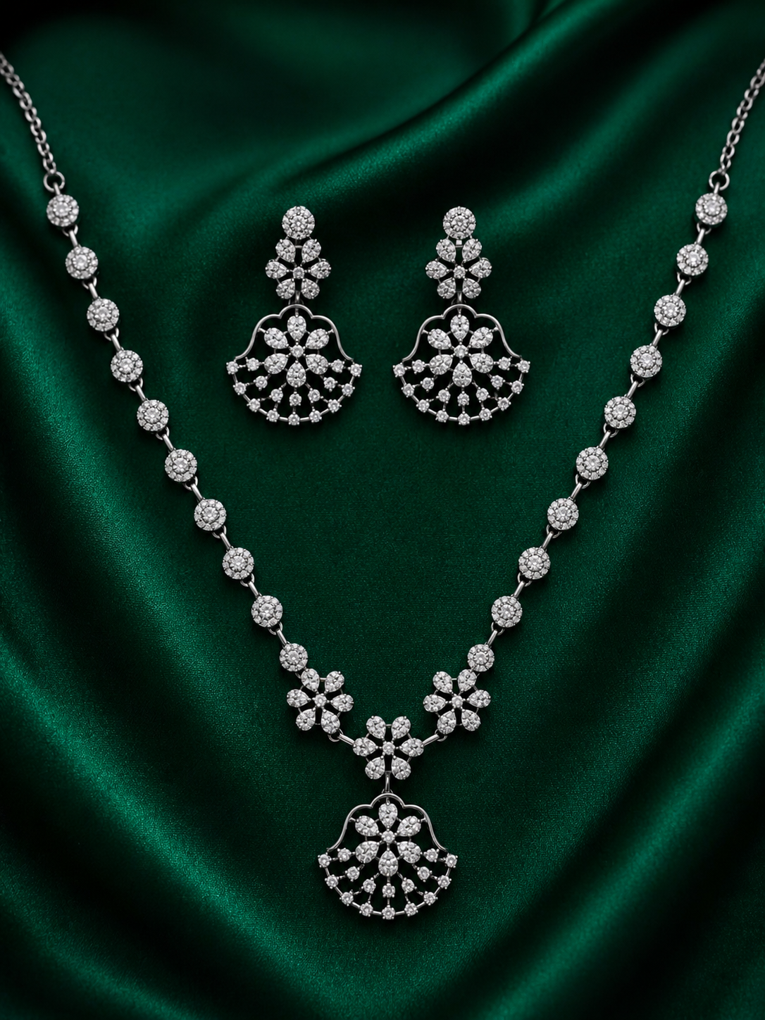 Floral Diamond Necklace