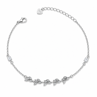 Leaves Silver Bracelet