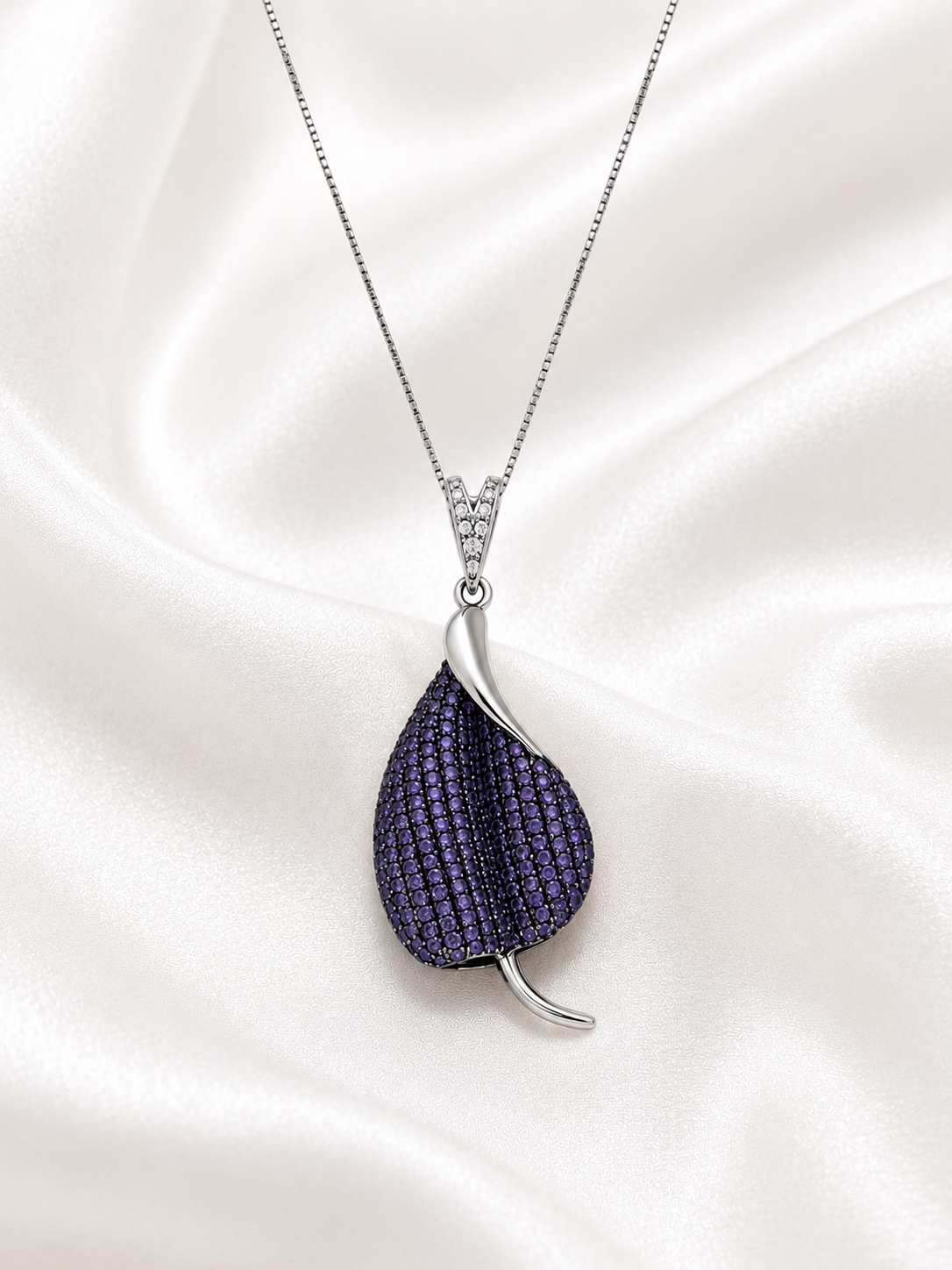 Purple Leaf Premium Pendant Set