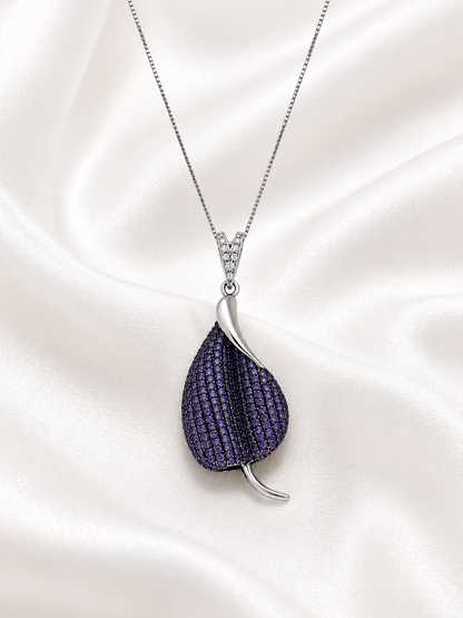 Purple Leaf Premium Pendant Set