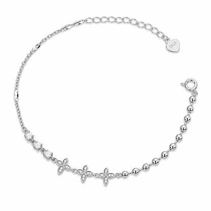 Butterflies Ball Silver Bracelet