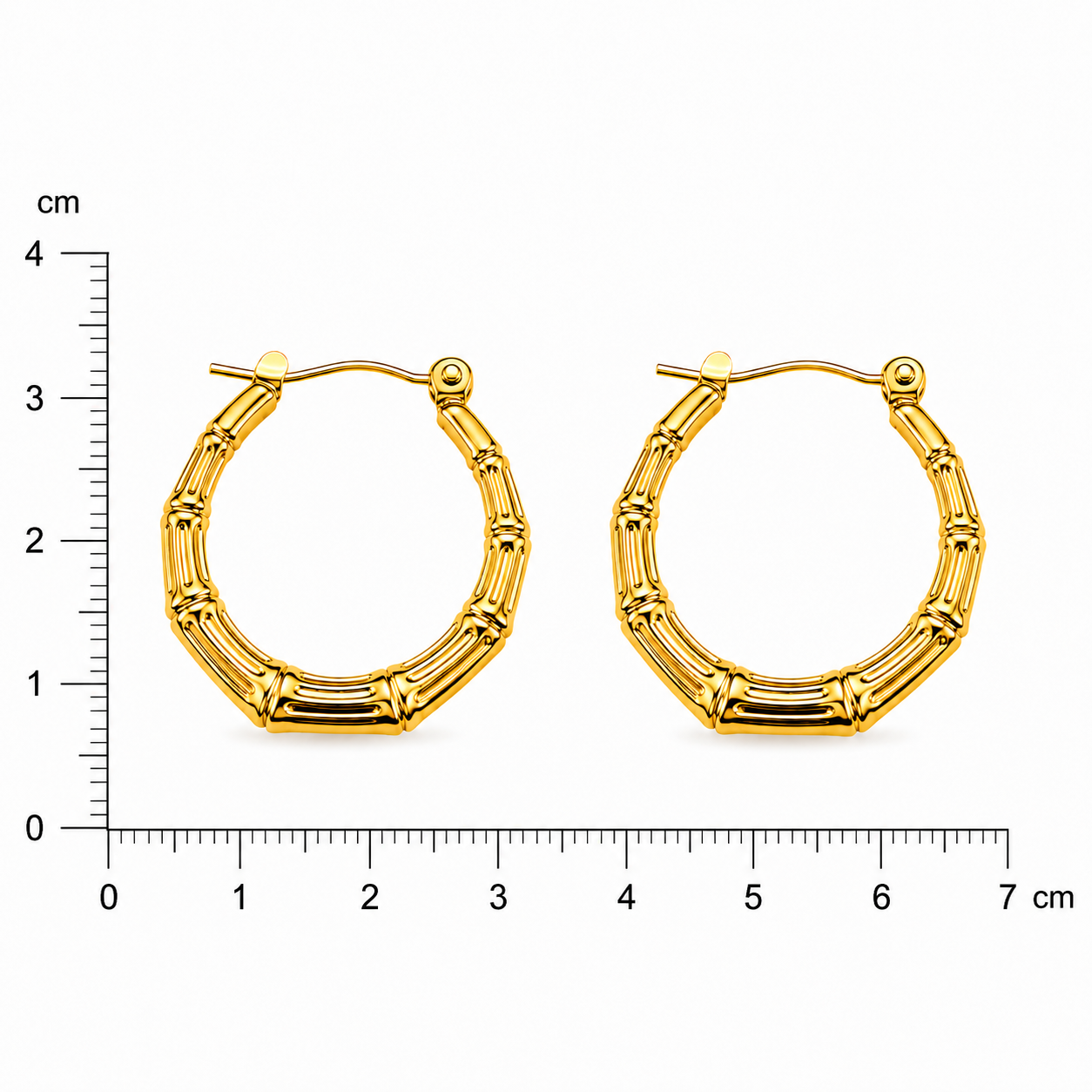 Bamboo Hoop Earrings
