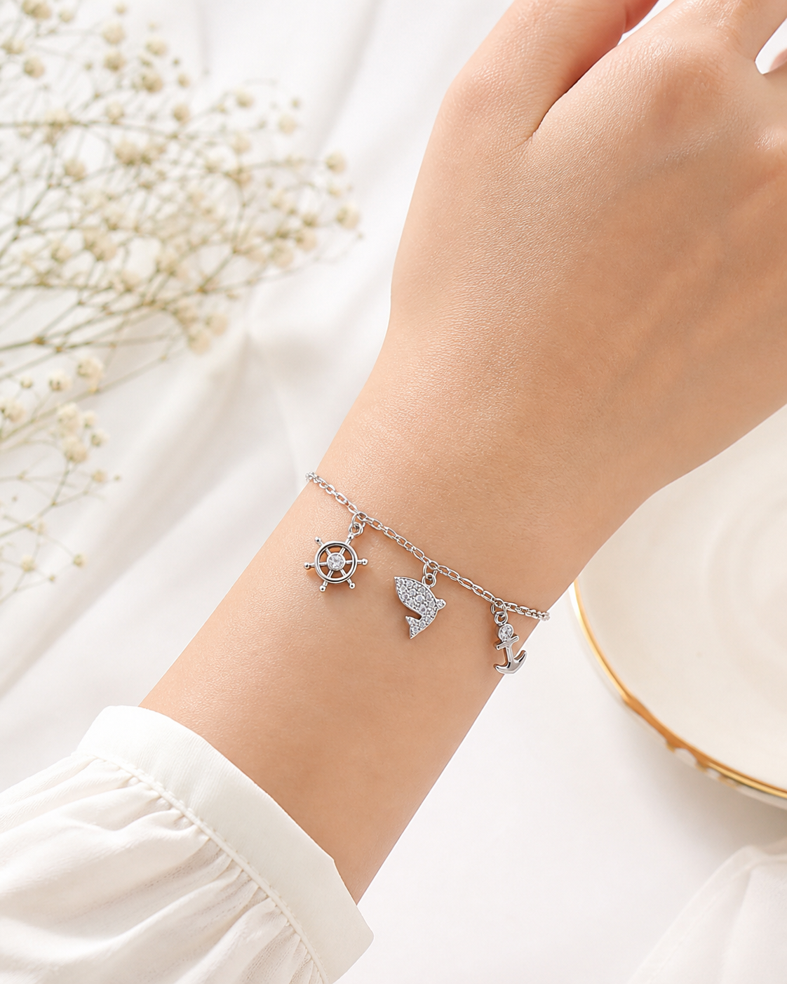 Fish Silver Bracelet