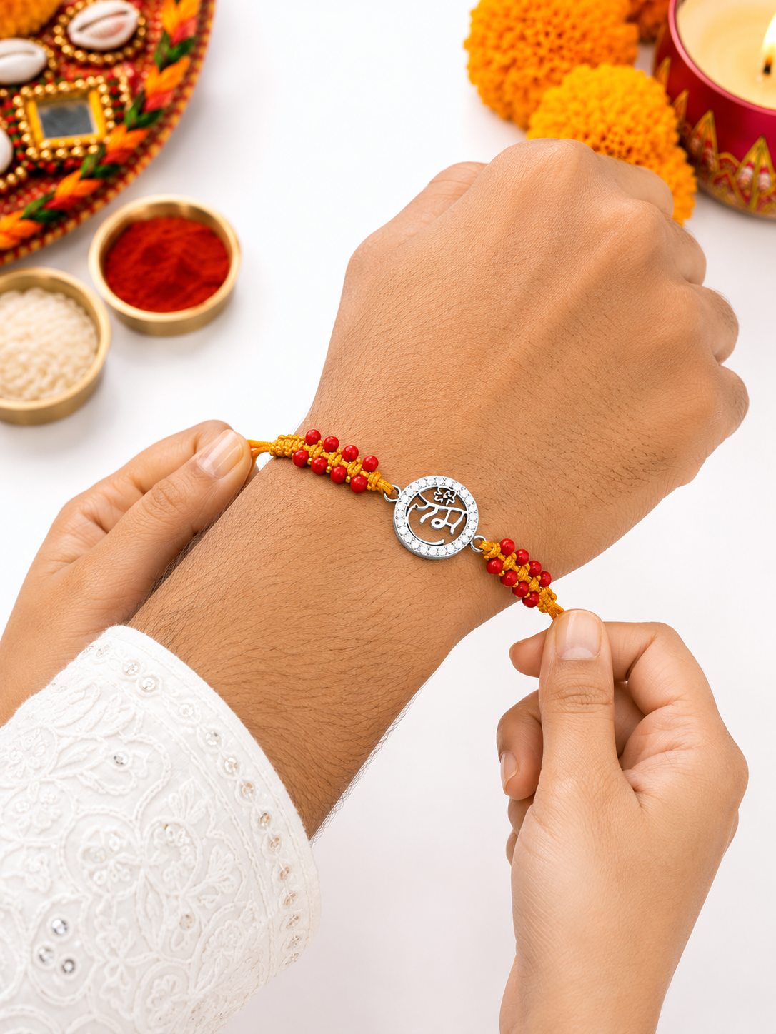 Shri Ram Silver Rakhi