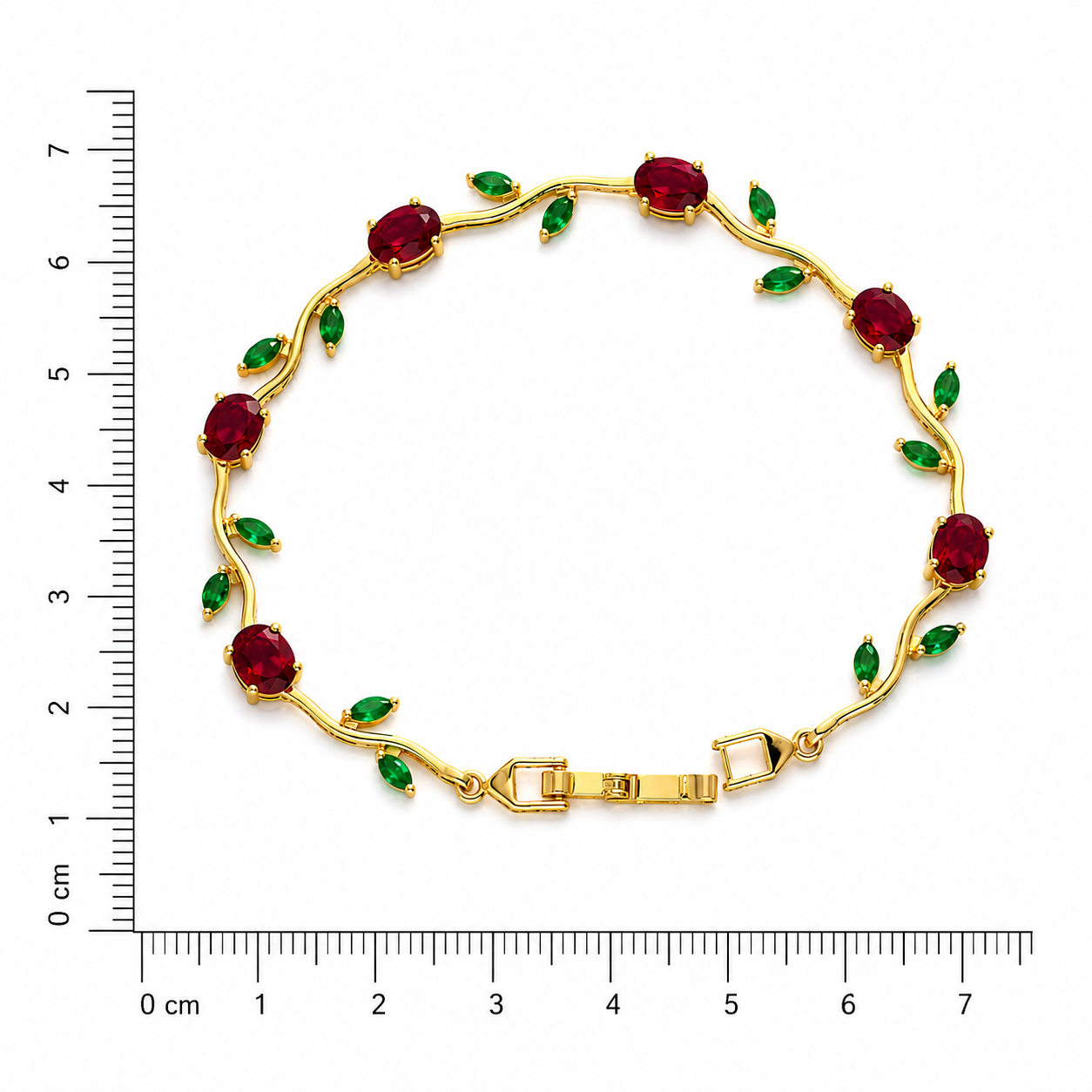 Red Tulip Chain Bracelet