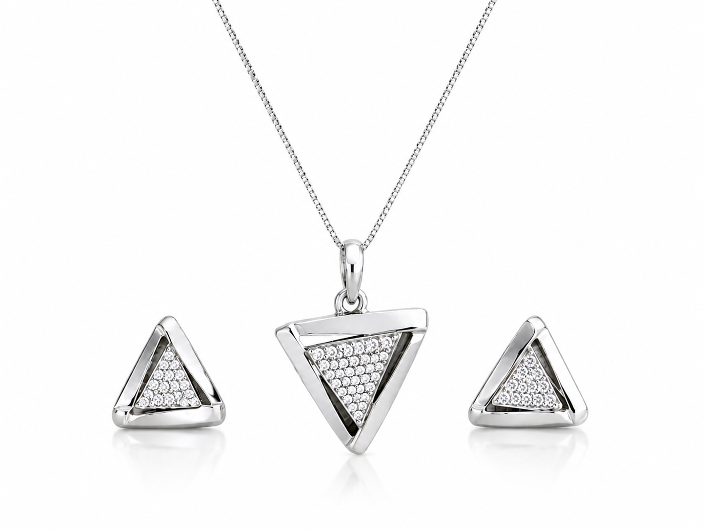 Triangular Pendant Set