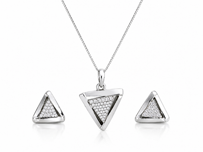 Triangular Pendant Set