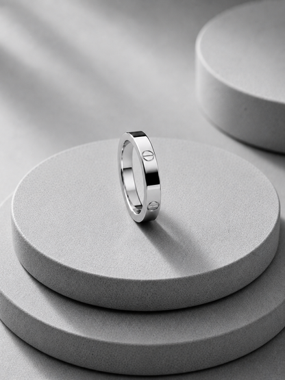 Cartier Silver Ring Band