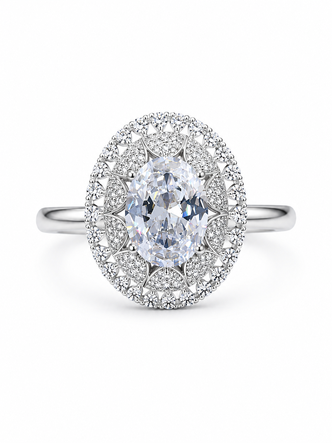 Big Solitaire Cocktail Ring