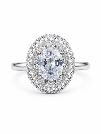 Big Solitaire Cocktail Ring