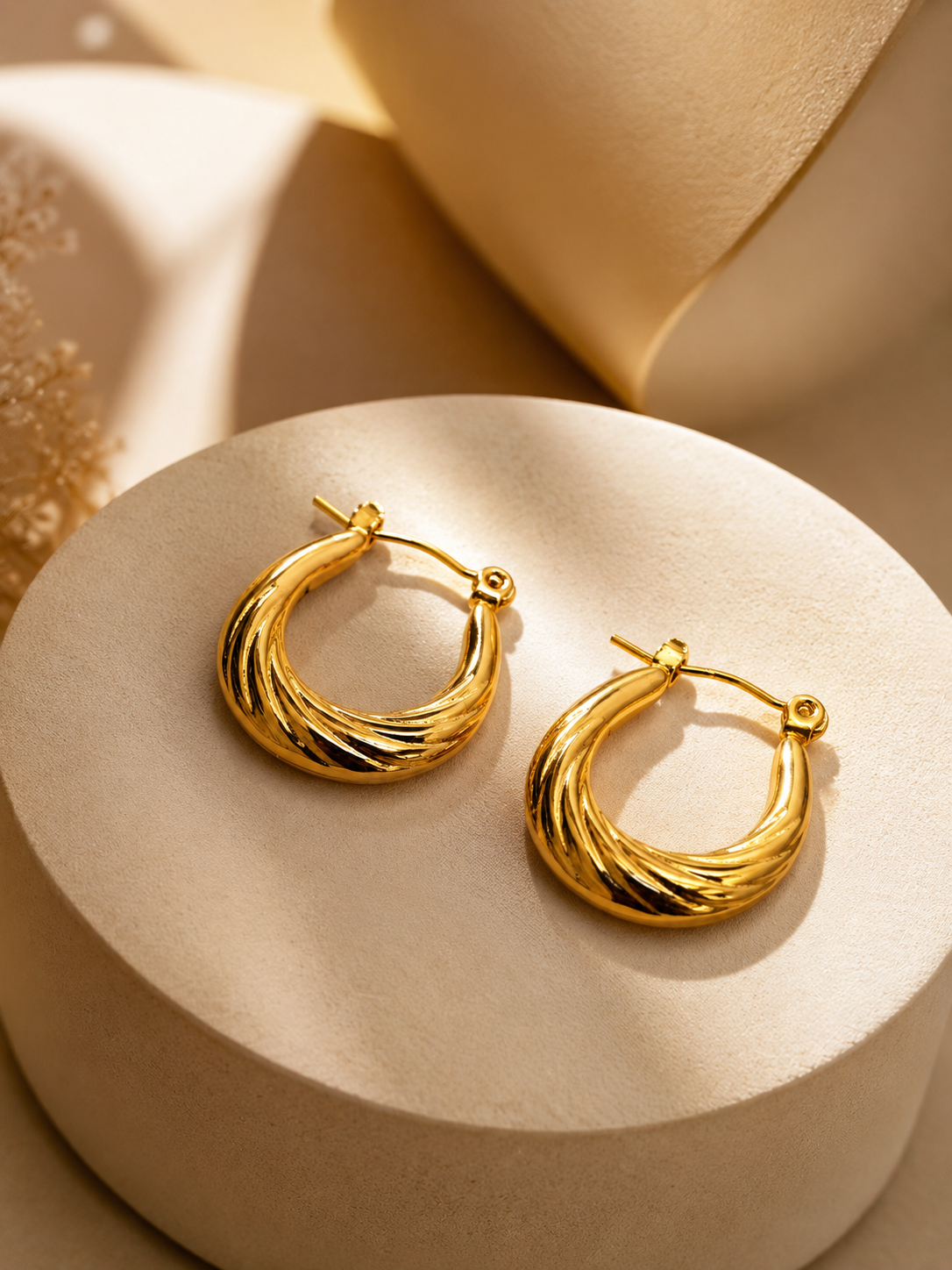 Twisted Hoop Earrings