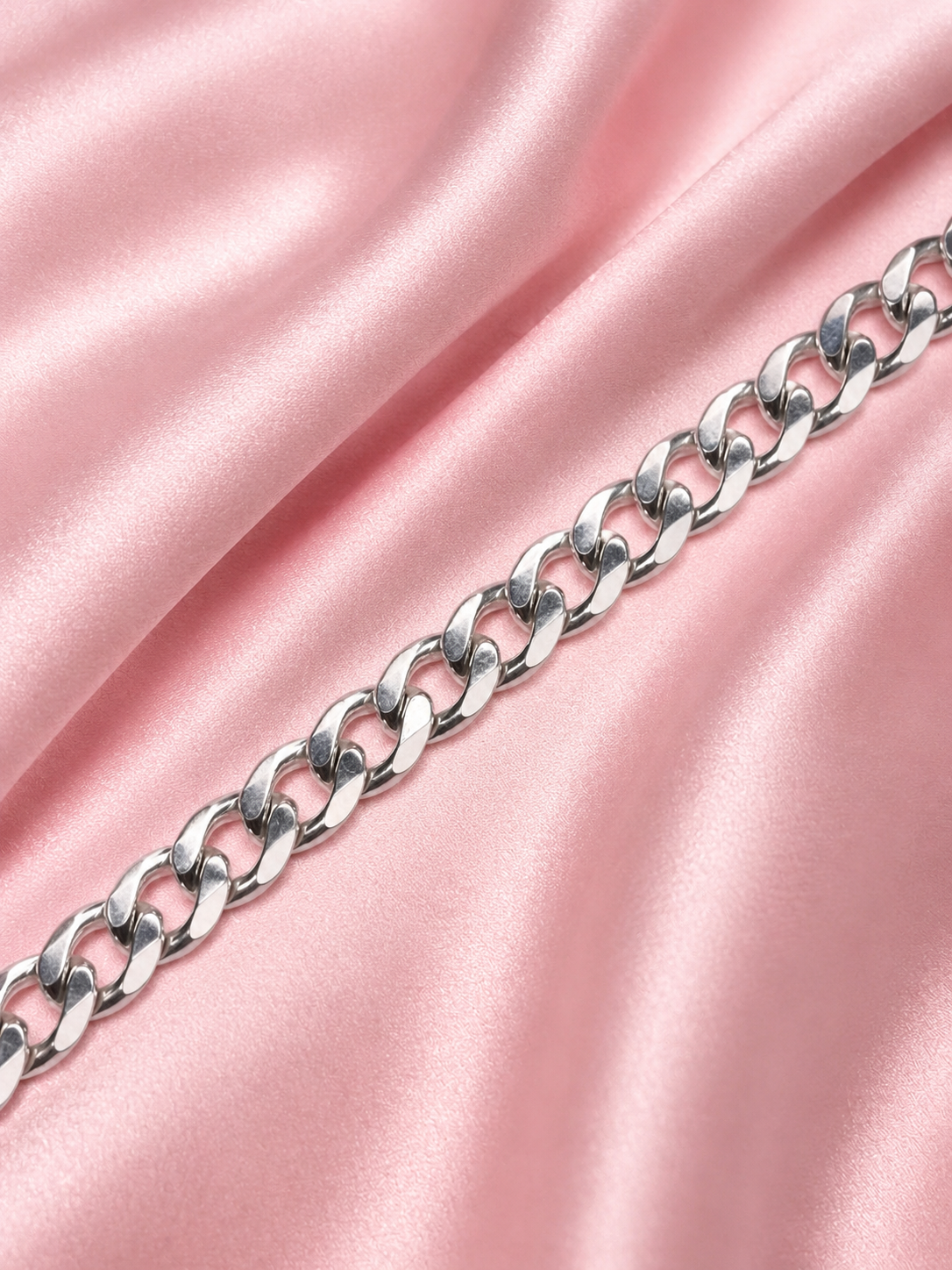 Curb Chain Silver Bracelet (Copy)