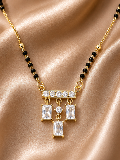 Three Solitaire Minimal Mangalsutra