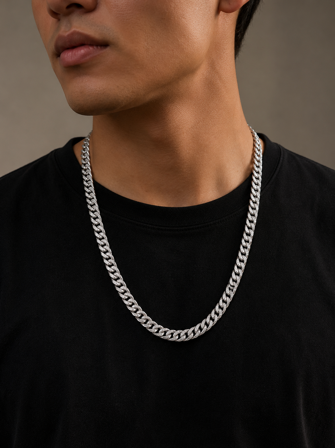 Curb designer Silver Chain