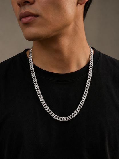 Curb designer Silver Chain