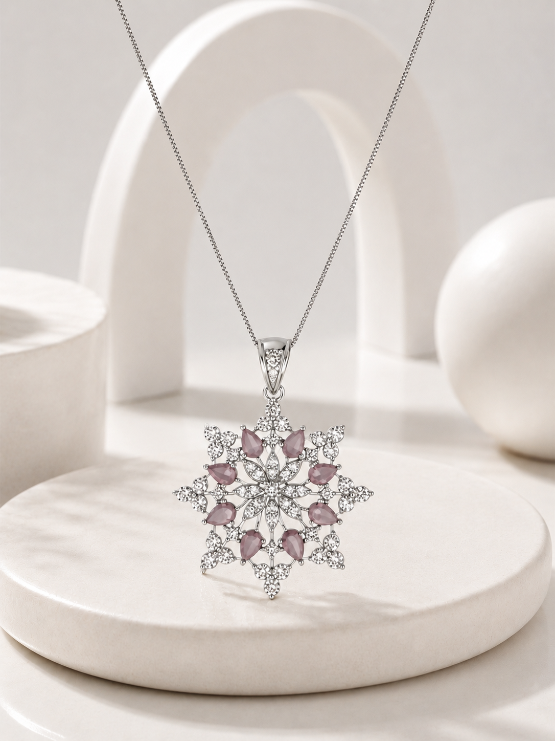 Snowflake Pendant Set