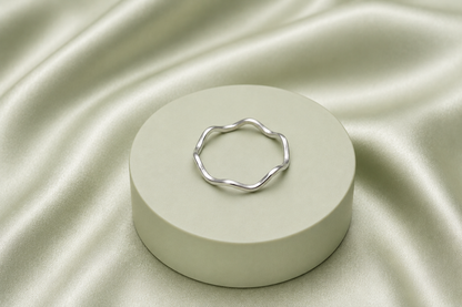 Handmade Zig Zag Silver Ring