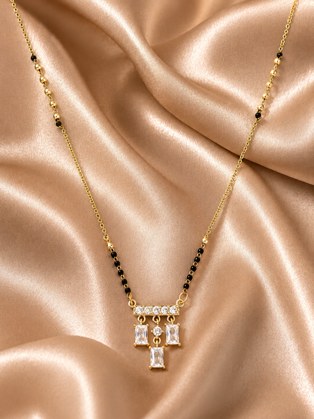 Three Solitaire Minimal Mangalsutra